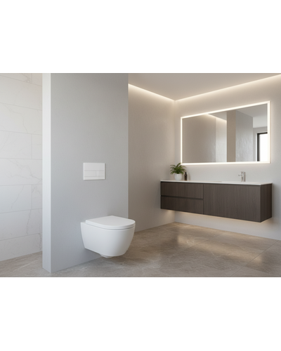 Клавіша змиву Domospa by Ravak FrameLine Slim біла RKUC4000011