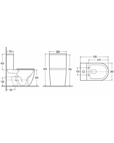 Підлоговий унітаз Domospa by Ravak Torrenta PURE Combi RimOff з сидінням та зливом Торнадо RKUJ100022 Підлоговий унітаз Domospa by Ravak Torrenta PURE Combi RimOff з сидінням та зливом Торнадо RKUJ100022