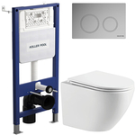 Інсталяція Koller Pool Aqua Line з унітазом Rivera Atlas Tornado кнопка хром