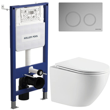 Інсталяція Koller Pool Aqua Line з унітазом Rivera Atlas Tornado кнопка хром