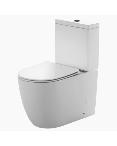 Унитаз-компакт Rivera Atlantis Rimless BTW с сиденьем дюропласт медл.падение AT630RQX