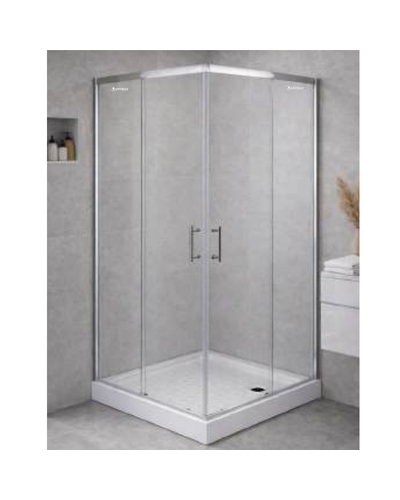 Душова кабіна з піддоном Sanymax Middle-8002 90х90 скло прозоре 5мм MI90SQUARCHRTR