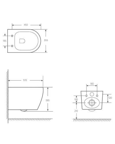 Підвісний унітаз Volle Solo 2.0 vortice з сидінням duroplast slow-closing 1310.001000