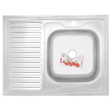 Кухонна мийка накладна Zerix Z8060R-06-160E (Satin) (ZX1617)