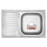 Мойка кухонная накладная Zerix Z8050R-08-180MD (micro decor) (ZS0601)