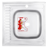 Мойка кухонная накладная Zerix Z6060R-04-160E (Satin) (ZM0576)