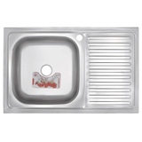 Мойка кухонная накладная Zerix Z8050L-04-160E (Satin) (ZS0592)