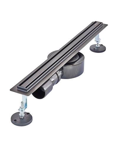 Душовий трап з нерж. сталі SUS304 Mixxus Drain-05-50-Slim Black (30x500мм) (Чорний) (MI6168)