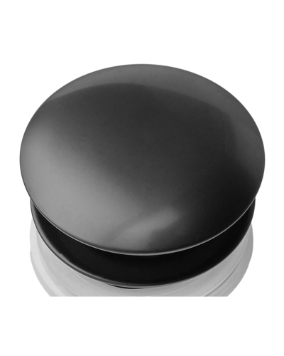 Донний клапан для раковини Zerix BV-01 BLACK 1 1/4'' з переливом автоматичний СLICK-СLACK (Колір чорний) (ZX6016)