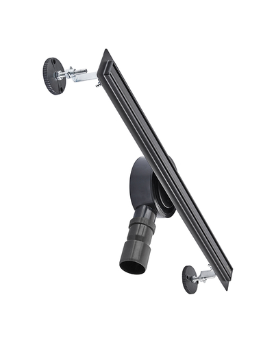 Душовий трап з нерж. сталі SUS304 Mixxus Drain-05-60-Slim Black (30x600 мм) (Чорний) (MI6169)