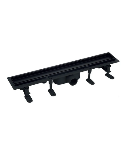 Душовий трап Mixxus DRAIN-06-60 BLACK з пластиковою основою і накладкою із нерж.сталі SUS304 70x600мм (MI6529)