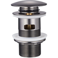 Донний клапан для раковини з переливом Zerix BV-09 GRAY 1 1/4