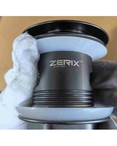 Донный клапан для раковины с переливом Zerix BV-09 GRAY 1 1/4" автоматический Click-Clack (Цвет графит) (MY0415)