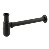 Сифон для раковины Mixxus SIPHON-01 BLACK без выпуска (под донный клапан) без ревизии (Цвет черный) 1 1/4'' (AC3571)