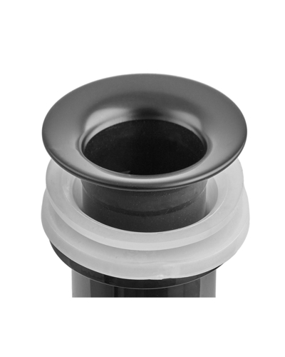 Донний клапан для раковини Zerix BV-01 BLACK 1 1/4'' з переливом автоматичний СLICK-СLACK (Колір чорний) (ZX6016)