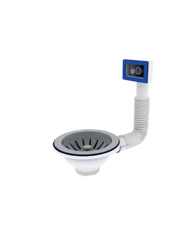 Випуск різьбовий Zerix KS-01 3 1/2" з гнучким прямокутним переливом (ZX5091)