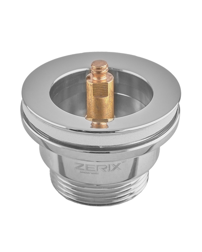 Донний клапан для раковини Zerix BV-03 1 1/4'' універсальний (з/без перел) СLICK-СLACK (Колір хром) (ZX6019)