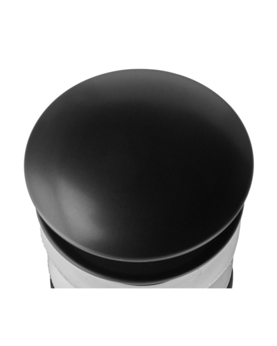 Донний клапан для раковини Zerix BV-02 BLACK 1 1/4'' без переливу автоматичний СLICK-СLACK (Колір чорний) (ZX6018)