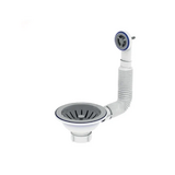 Випуск різьбовий Zerix KS-02 3.1/2 з гнучким круглим переливом (ZX5092)