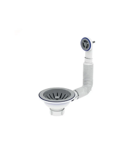 Випуск різьбовий Zerix KS-02 3 1/2" з гнучким круглим переливом (ZX5092)