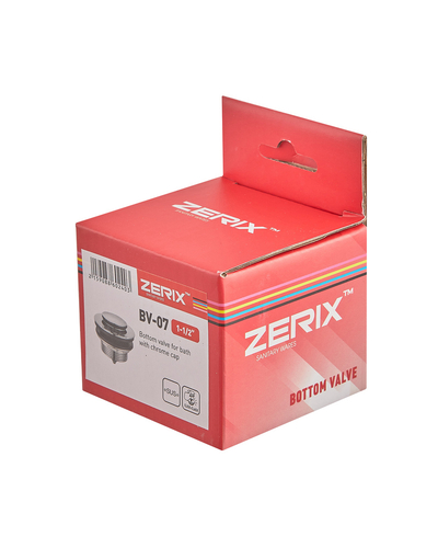 Донний клапан для ванни Zerix BV-07 1 1/2'' автоматичний СLICK-СLACK (Колір хром) (ZX6024)