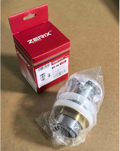 Донний клапан для раковини Zerix BV-06 1 1/4'' без переливу автоматичний СLICK-СLACK (Колір хром) (ZX6023)
