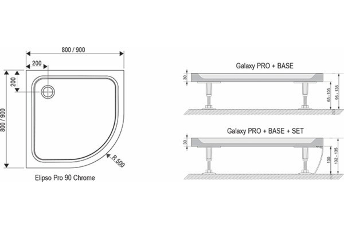 Какие размеры душевых поддонов. Поддон для душа Ravak Perseus Pro-100 Chrome. Поддон Ravak Elipso Pro 100. Поддон Ravak Elipso Pro 80. Высота поддонов душевых кабин.