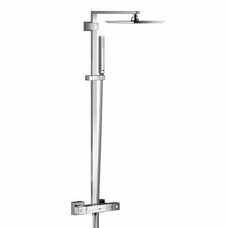 Душова система Grohe Euphoria Cube, терм + стійка + лійка + шланг + вер. душ (26087000)