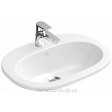 Умивальник Villeroy & Boch O.NOVO 41615601, врізний